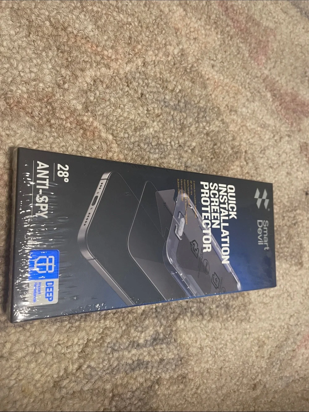 Tempered Glass Screen Protector for iPhone 16 Pro - Black Backing NEW